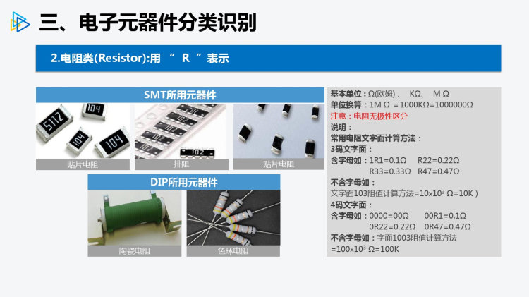 电子元器件基本知识PPT