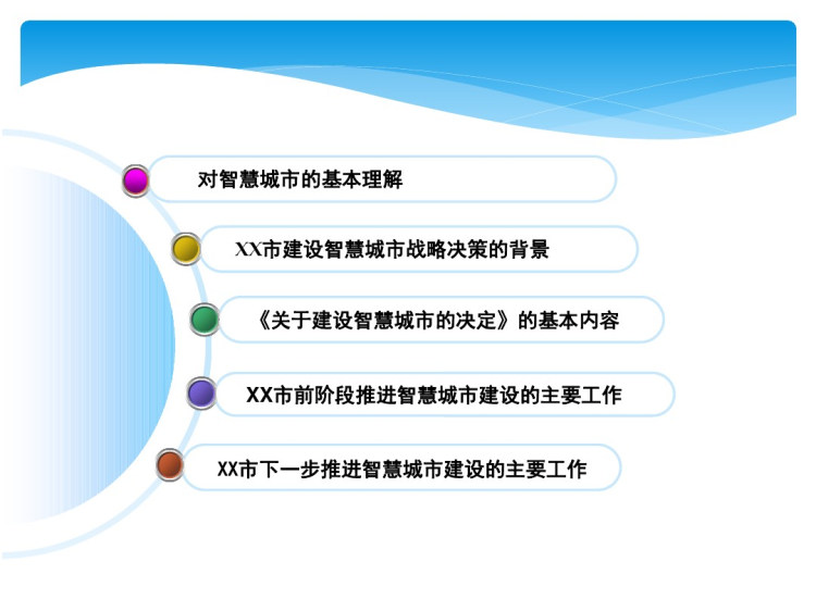 市智慧城市建设汇报PPT