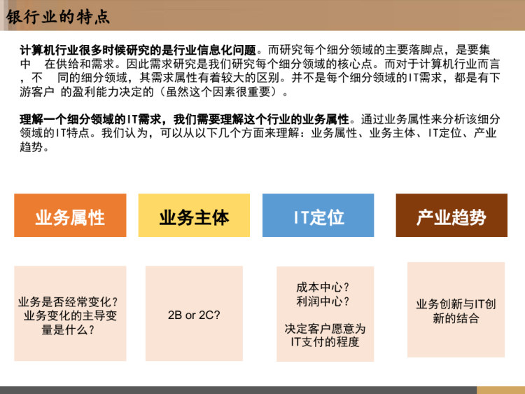 银行业IT需求发展趋势研究报告PPT