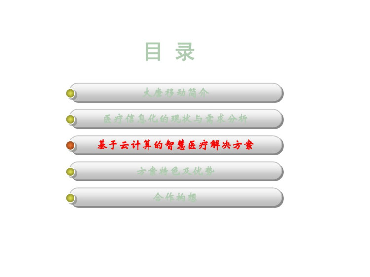 基于云计算的智慧医疗解决方案PPT