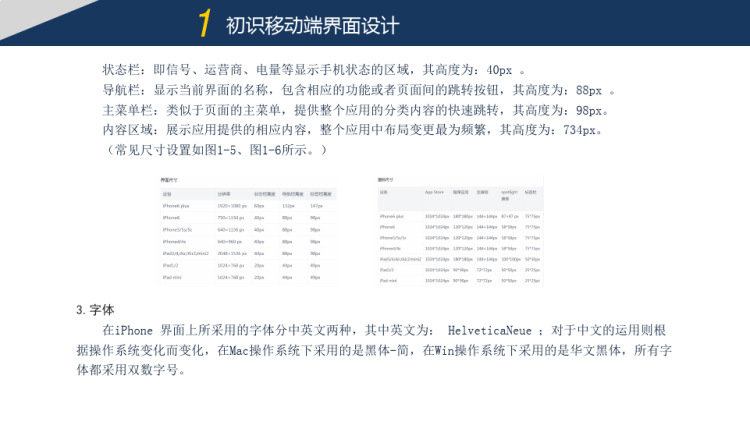 移动端UI界面设计PPT