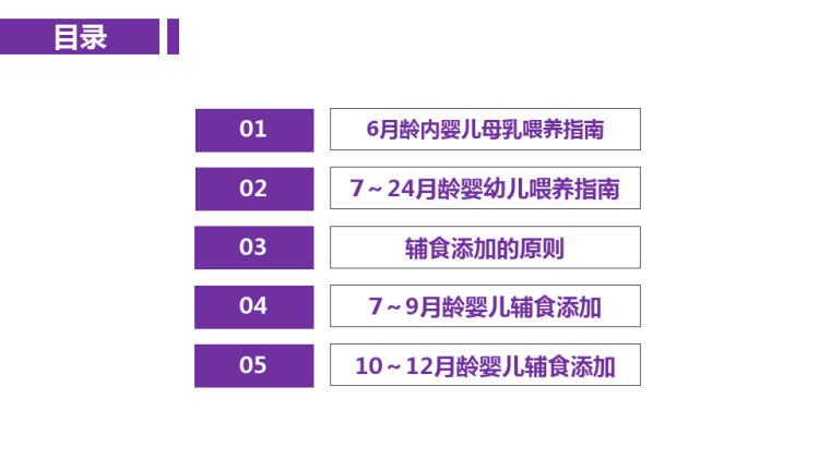 母婴护理课之婴儿辅食添加PPT