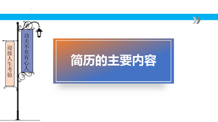 财经就业指导之简历的主要内容PPT