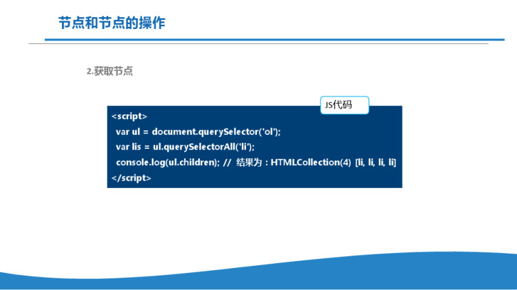 Web前端开发技术节点和节点的操作PPT