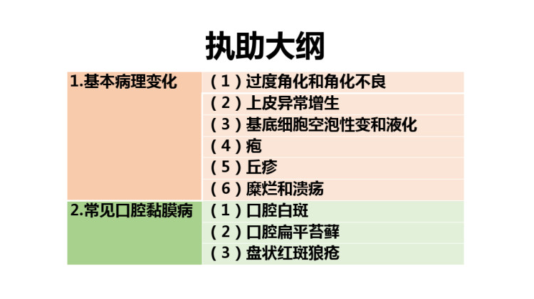 口腔组织病理学之白斑PPT