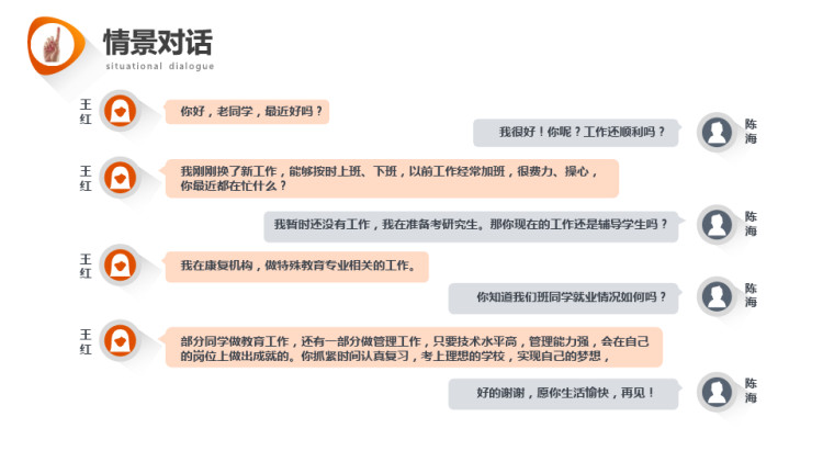 国家通用手语日常会话之问候道别PPT