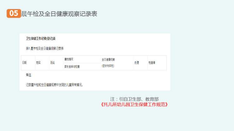 托幼机构卫生保健制度——健康检查制度体格锻炼制度PPT