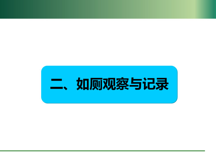 幼儿园一日生活之如厕活动的观察与记录PPT