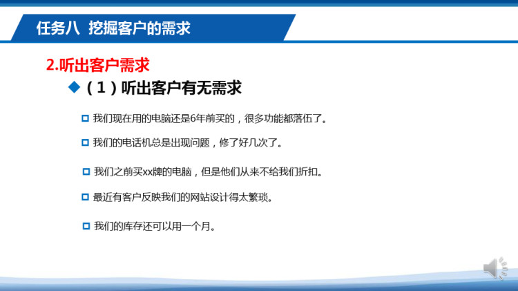 电话销售基本技巧训练之挖掘客户的需求PPT