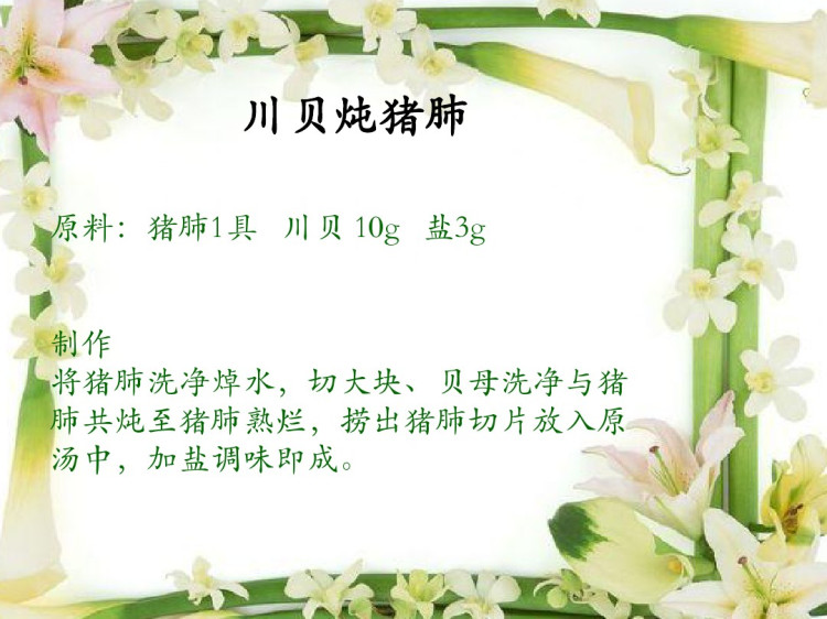 化痰止咳药膳1浅论PPT