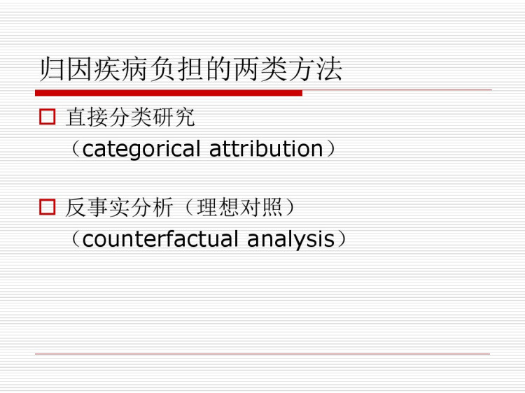 归因疾病负担介绍PPT