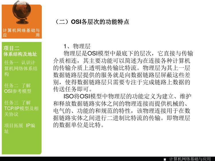 计算机网络基础与应用项目二计算机网络体系结构及地址PPT