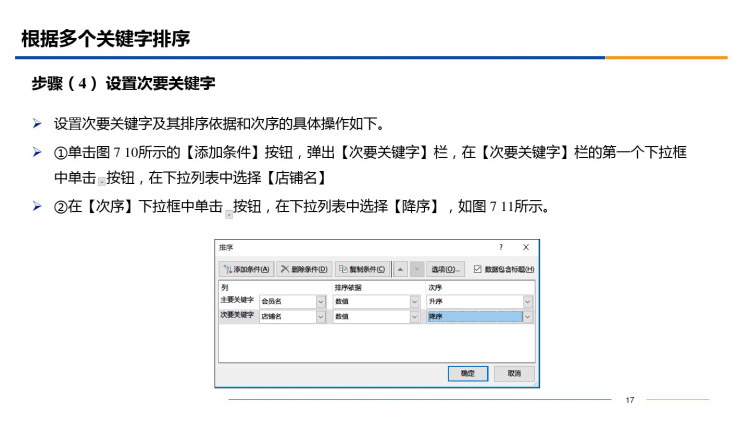 Ecel数据获取与处理项目对订单数据进行排序PPT