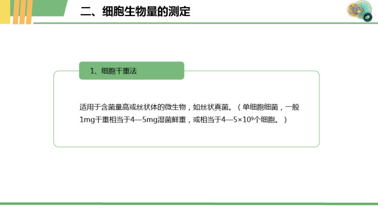 微生物的生长测定技术PPT