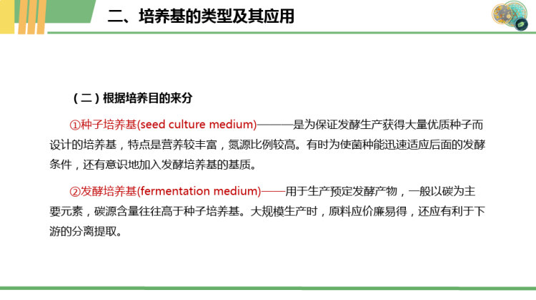 微生物培养基的概念及类型PPT