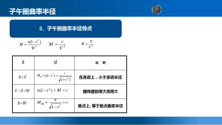 地球椭球曲率半径PPT