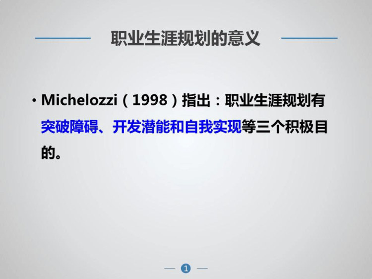 职业生涯规划教学PPT