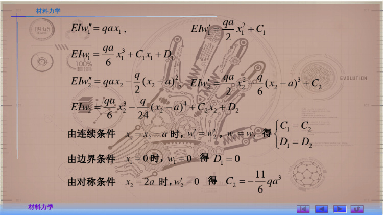 用积分法求弯曲变形PPT