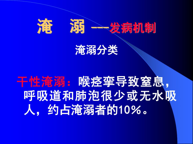 淹溺电击伤环境因素所致疾病PPT