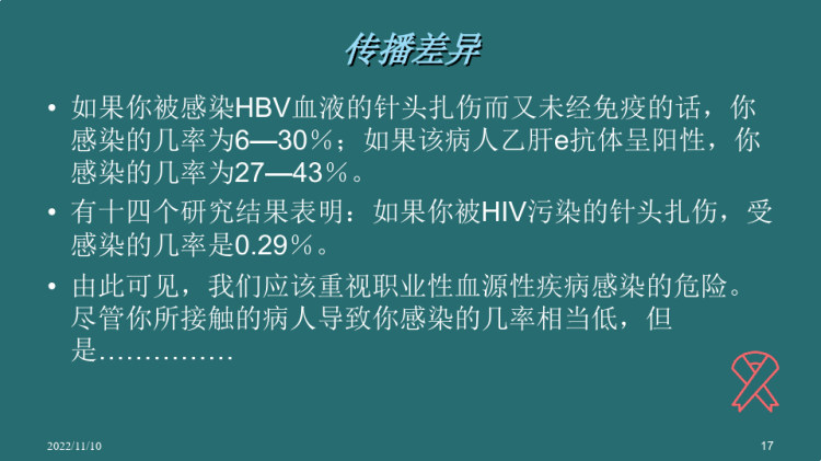 HIV职业暴露及防护PPT