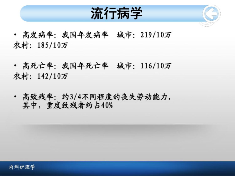 脑血管疾病概述PPT
