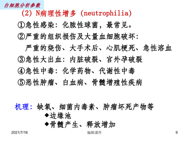 《白细胞分析参数》PPT