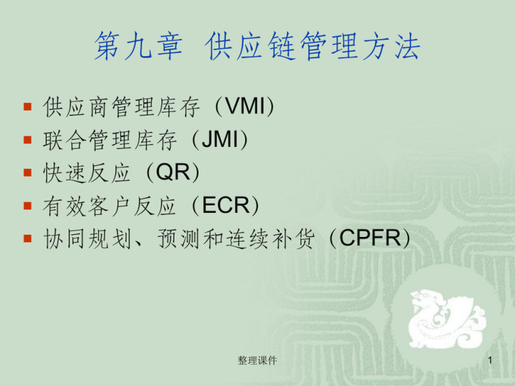 《供应链管理方法》PPT