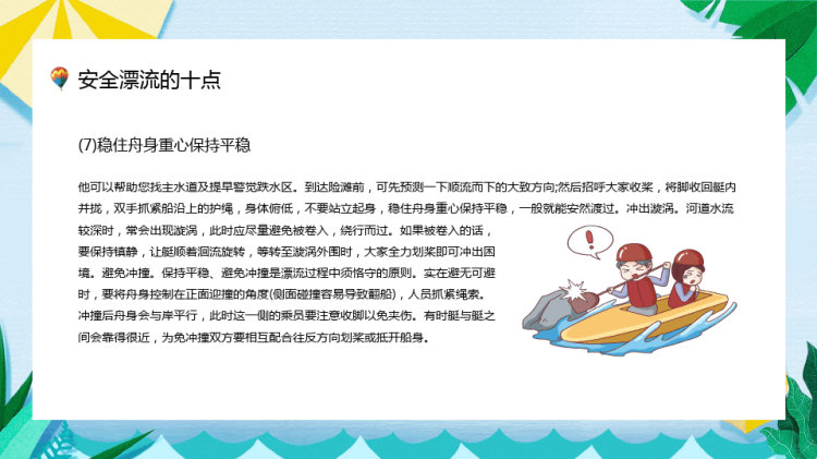 水上漂流常识及PPT模PPT