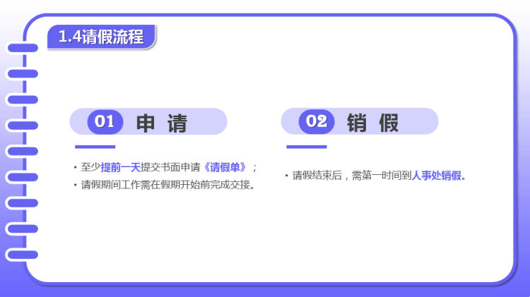 新员工入职员工手册规章制度培训PPT