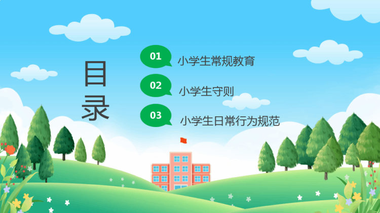 小学生日常规范宣教PPT