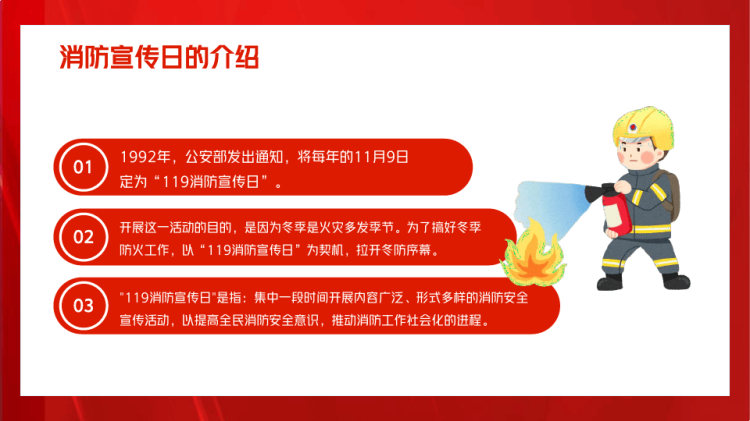 全国消防安全日消防安全主题教育PPT