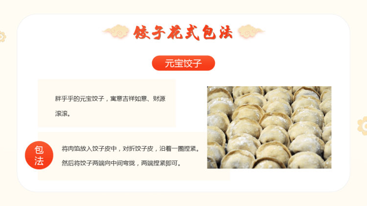 传统中国饺子文化介绍过年包饺子PPT