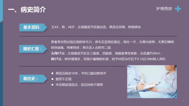 个案护理查房PPT