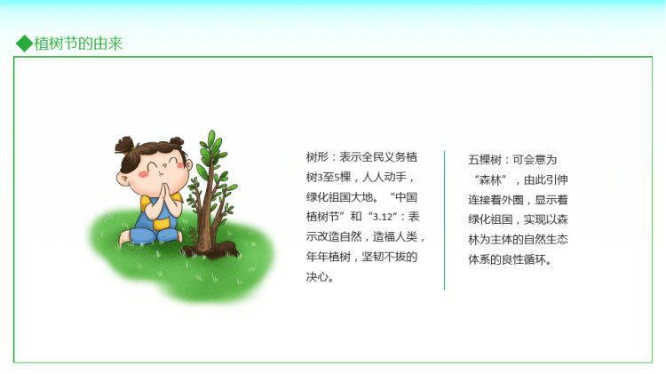 植树节一起去植树PPT