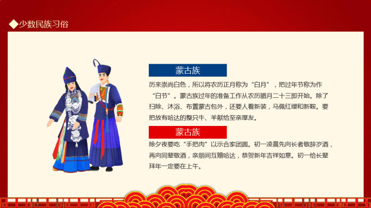 少数民族春节习俗介绍PPT