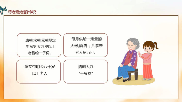 中华传统美德尊老爱幼传统文化教育重阳敬老PPT