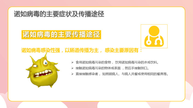 幼儿园预防防控诺如病毒PPT