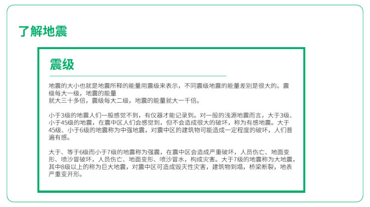 防震救灾安全教育主题班会PPT