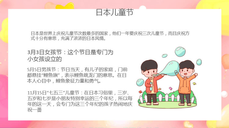 六一国际儿童节PPT