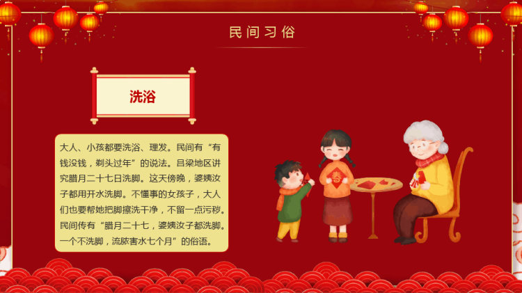 中国传统文化习俗小年习俗宣传PPT