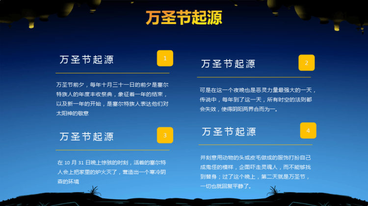 万圣节主题班会PPT