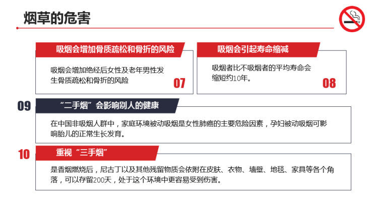 世界无烟日宣教PPT