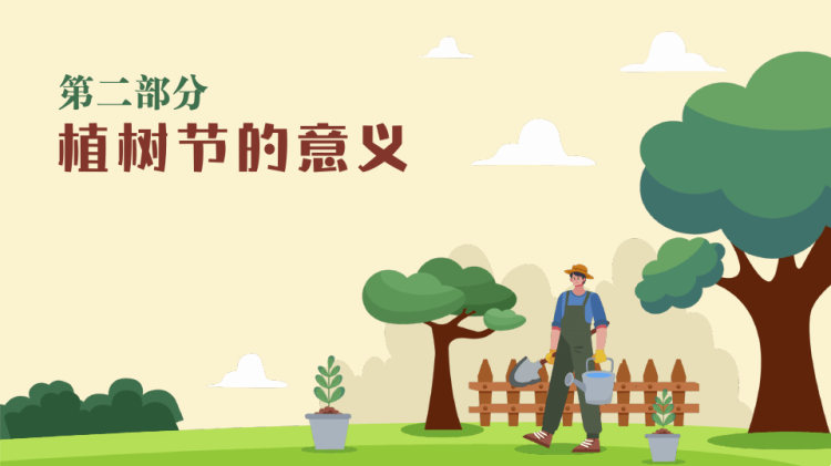 绿色植树节主题宣传PPT