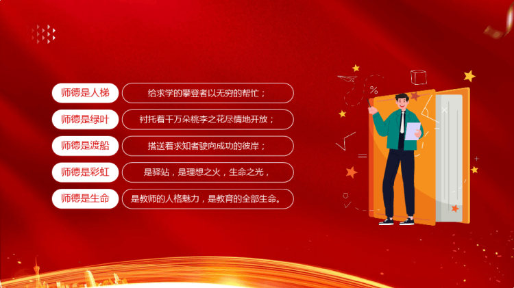 教师节教师师德师风演讲比赛PPT