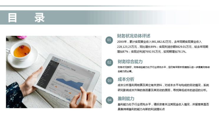企业年度财务分析报告PPT