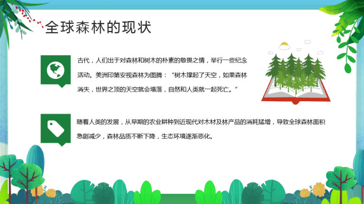 世界森林日公益活动宣传PPT