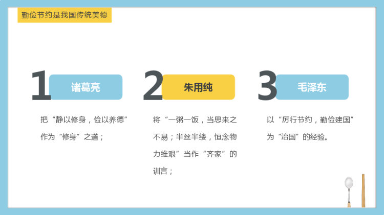 中小学勤俭节约杜绝浪费主题班会PPT