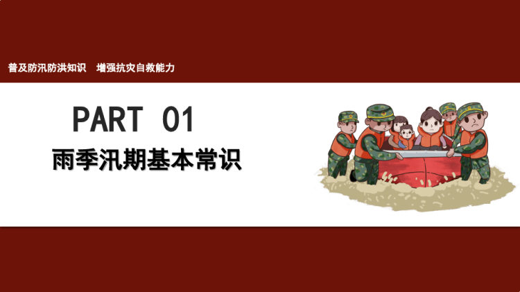 普及防洪防汛知识增强抗灾自救能力宣传知识PPT