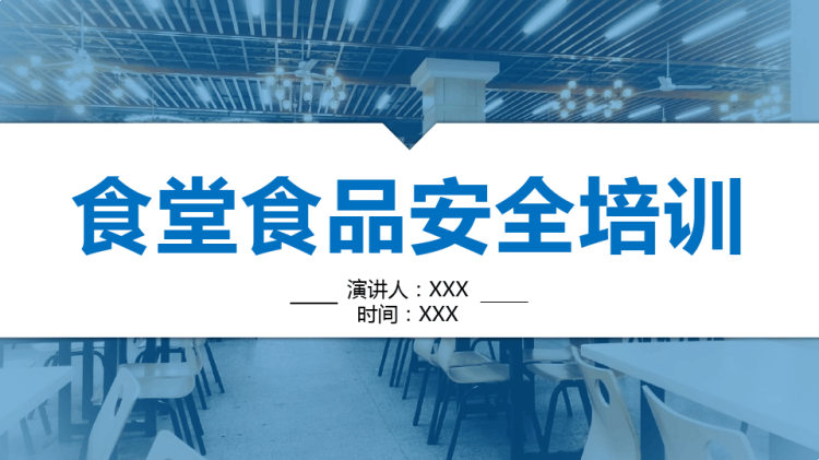 30页食堂食品安全培训PPT