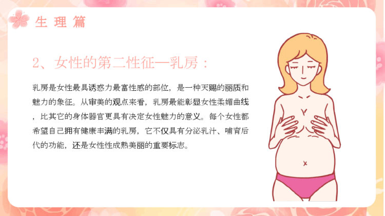 青春期女性生理卫生知识培训PPT